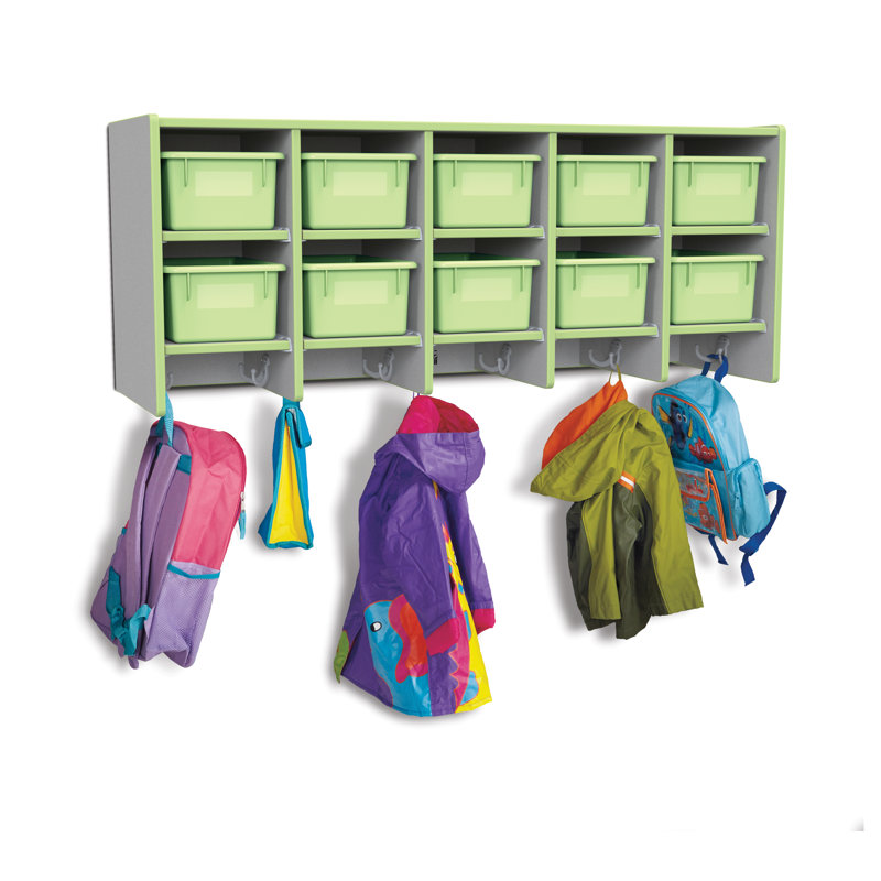 Casier mural à 10 sections Rainbow Accents®, Key Lime, Oui