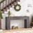 55.12'' Console Table With Drawers And LED Light-663281785