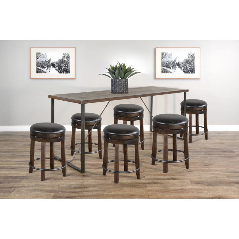Newport Counter Height Friendship Set, 7 Pieces: Table, 6 Chairs