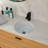 15.75"X15.75" White Ceramic Round Undermount Bathroom Sink With Overflow