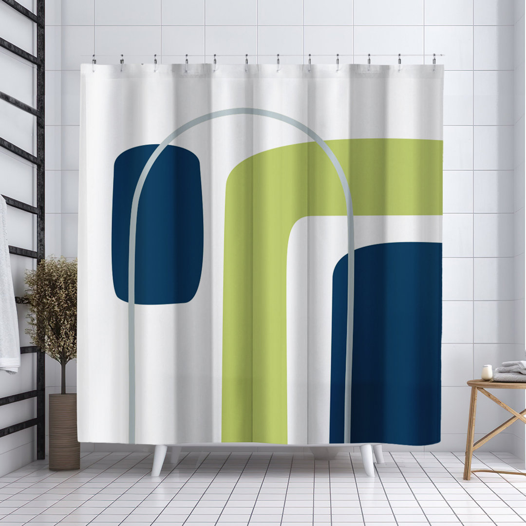 Hagan Geometric Shower Curtain ULLI HOME 