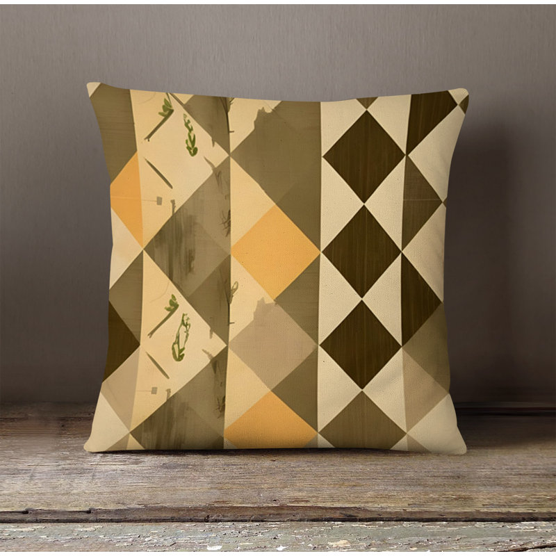 Coussin décoratif, H 16 po x l 16 po, Polyester