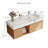 Loubertha 48" Single Bathroom Vanity, Glossy Faux Marble Tabletop, Modern Floating Vanities-1527613063-1511072656