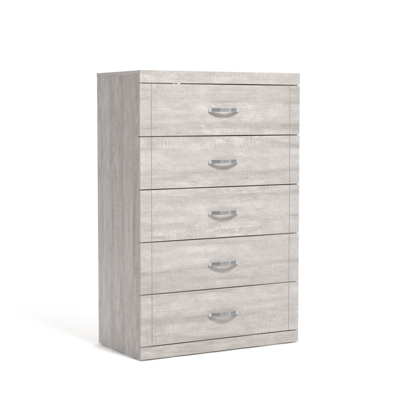 Avigail 5 Drawer 30.70'' W Dresser, Light Gray