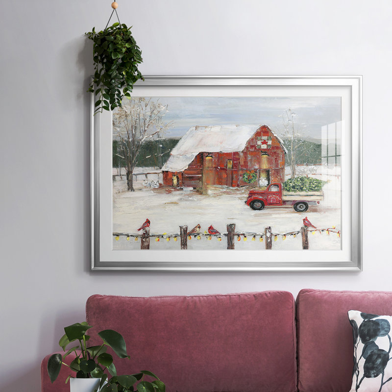Christmas Farmyard, Argent, H 19 po x l 27 po x P 1,5 po