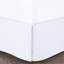 Édredon 5 pièces - très grand, blanc, microfibre, motif à volants, literie facile d'entretien, blanc à volants, lavable