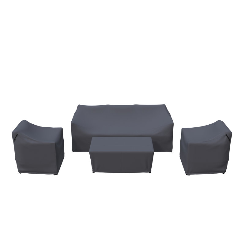 Outdoor 4-Piece Conversation Sets Group Seating Patio Furniture Covers