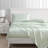 Laura Ashley Cotton Sateen Blend Solid Sheet Set-72163344-72163340