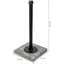 Metal and Wood Freestanding Paper Towel Holder-1040789087