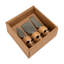 Rubberwood & Stainless Steel Cheese Knives With Mouse Shaped Handles
