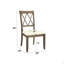 Chaise d'appoint en lin (ensemble de 2)