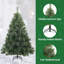  Artificial Hinged Christmas Tree Snow Flocked White-282973864