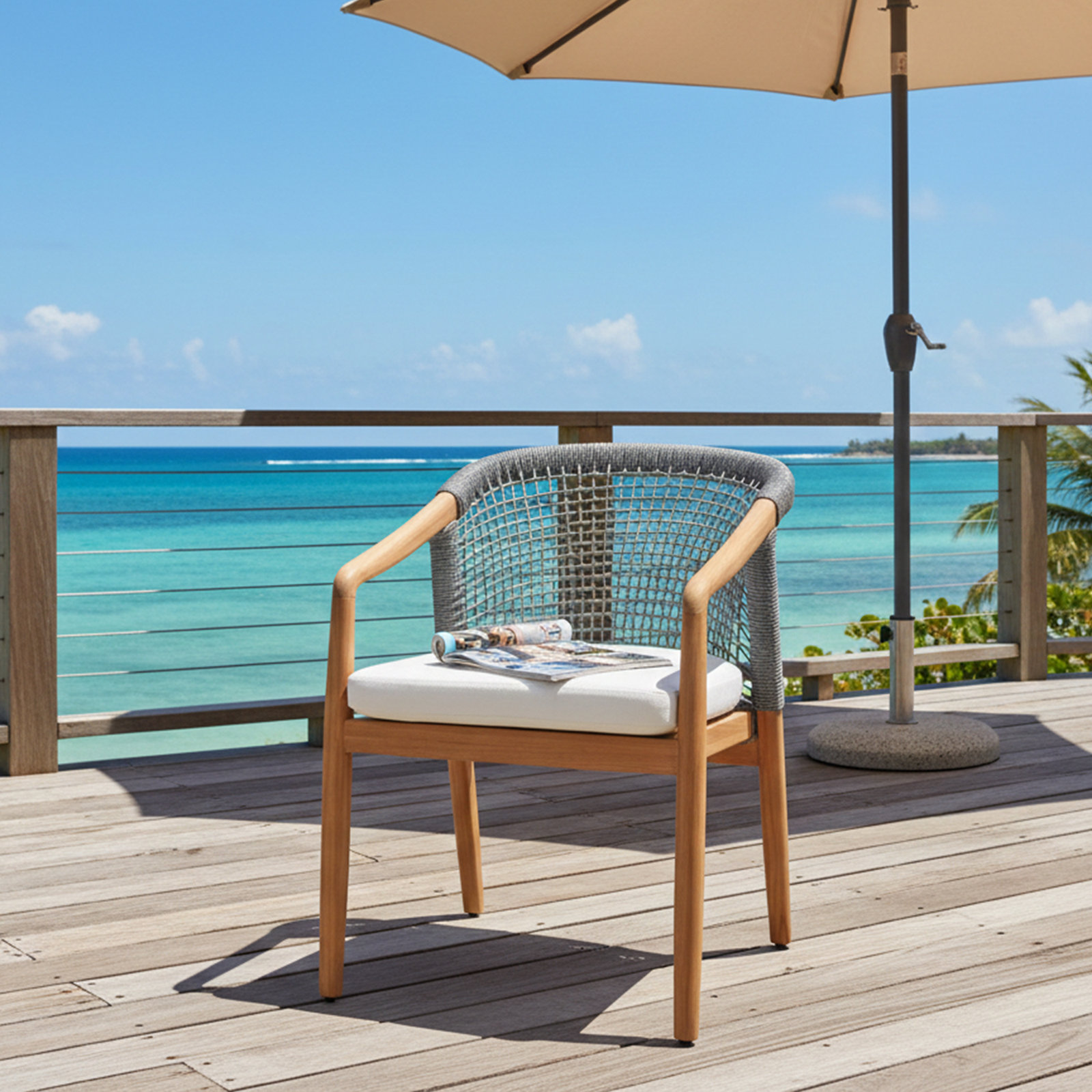 Teak Patio Armchair