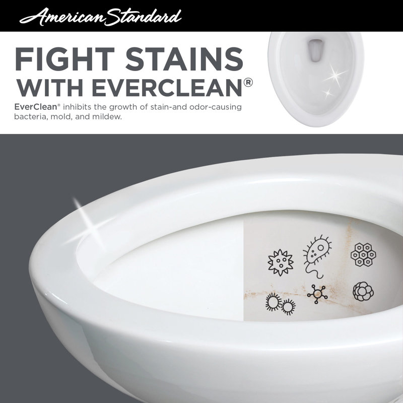 American Standard Champion 1.28 Gallons GPF Elongated Comfort Height Kit (Seat Not Included), White