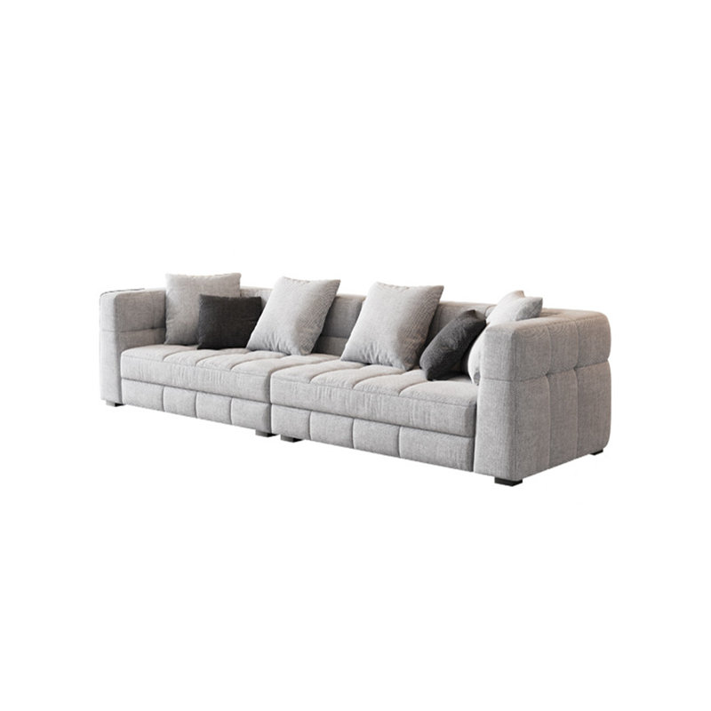 Simple Italian fabric sofa, 3, 25.59" H x 98.42" W x 41.73" D