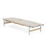 Chaise longue d'extérieur en aluminium de qualité supérieure avec siège en filet respirant
