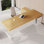 Burlywood,White L-Shaped Solid Wood Executive desk with drawers desk