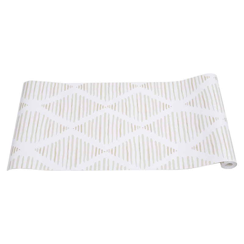 Bohemia Style Stripe & Diamond Adhesive Wallpaper