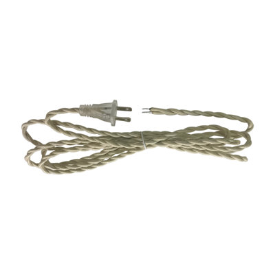 Twisted Fabric Covered Lamp Cord