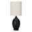 Lighting, 17"H, Table Lamp, Black Ceramic