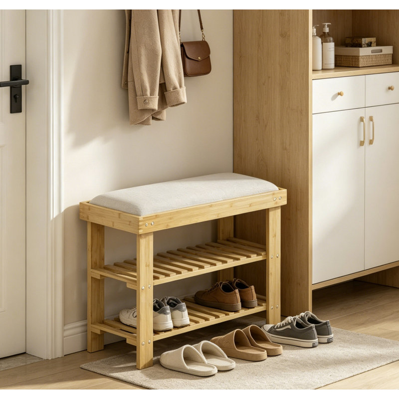 Bamboo Storage Bench