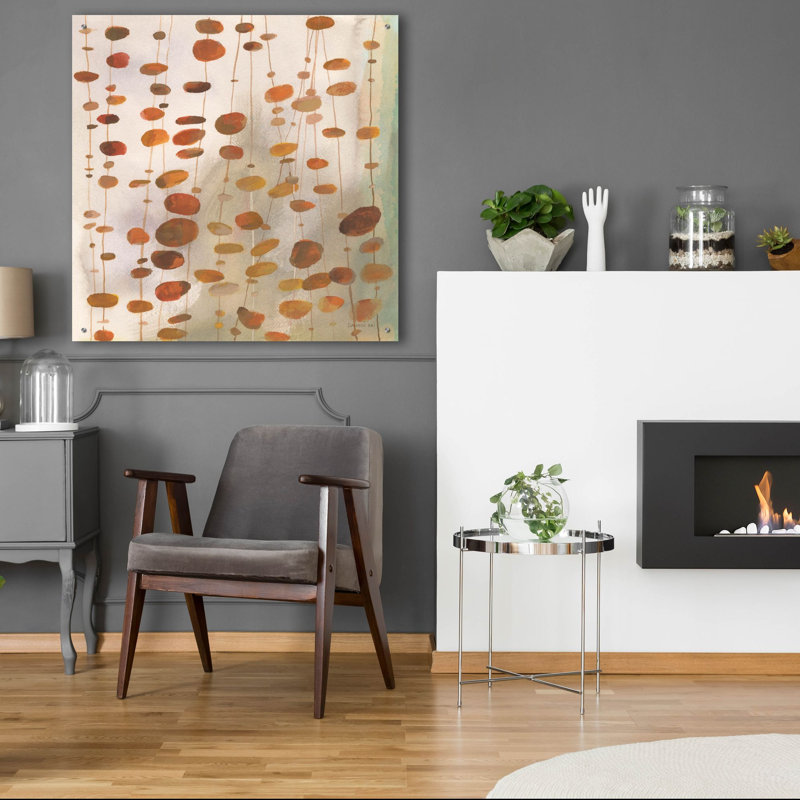 Art mural en verre «Ziplines» par Danhui Nai, H 36 po x l 36 po x P 0,2 po