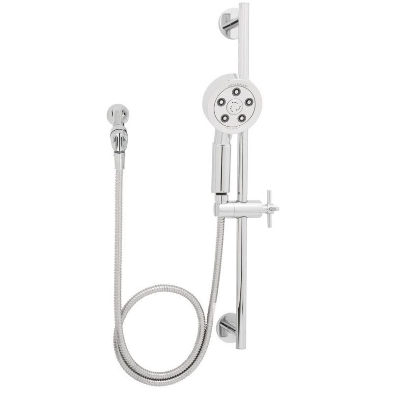 Douche à main avec barre coulissante Neo, Chrome poli, 2,5 gallons par minute