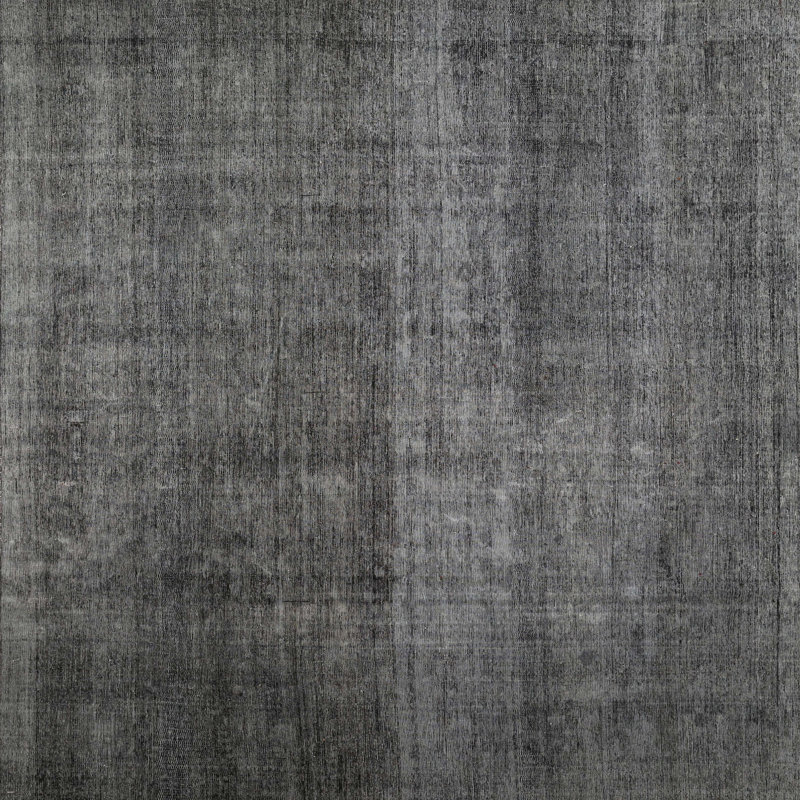 Tapis gris foncé Deese, Carré 5 pi