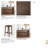 The Colony Stool Features A Timeless, Minimalist Design With Clean Lines And A Warm Medium Brown Finish.-117394861
