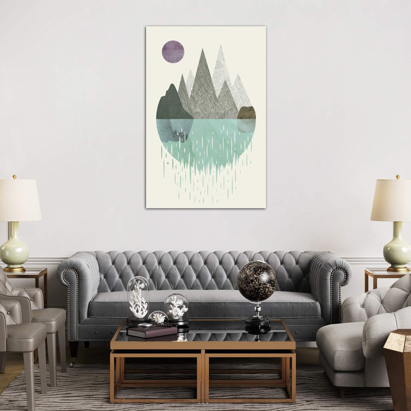Waterfall by Flatowl - Wrapped Canvas Print, 101.6 cm H x 66.04 cm W x 1.91 cm D