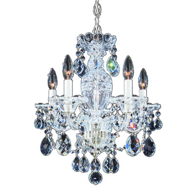 Sterling 5 - Light Glass Chandelier