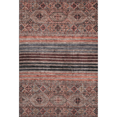 Premium Machine Washable Marasco AMF1641 Stripes Rug