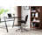 Jorinda Backed Adjustable Height Ergonomic Lab Stool with Footring Wheels-355786965