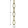 48-Inch Distressed Brass Accessory Chain