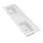 72" Solid Surface Double Bathroom Vanity Top In White With Sink