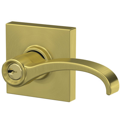 Whitney Keyed Entry Lever with Collins Trim