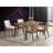 Ginny Walnut Finish Dining Table