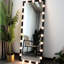 Miroir de plancher pleine longueur 3 couleurs pour le vestiaire: noir 63 po x 24 po, fixation murale, commande tactile, corps en aluminium.-1016487924-1016487925