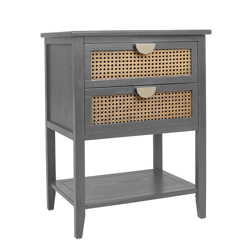 Table de chevet Azmeer, gris