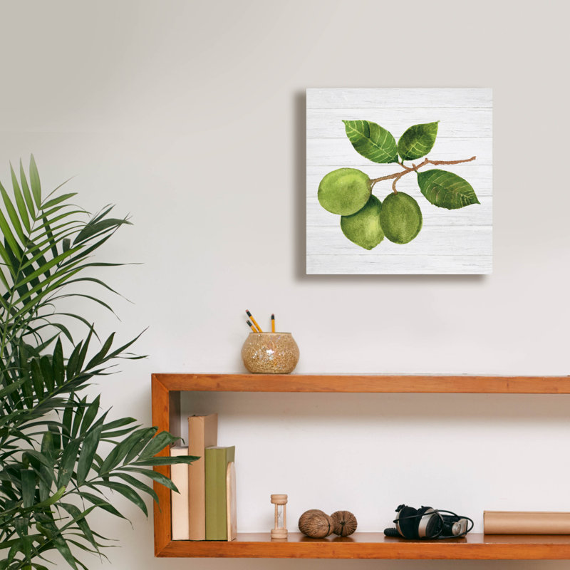 "Epip Graffiti" Citrus Garden 2 Shiplap "par Kathleen Parr, art mural sur toile, 37 po x 37 po, H 12 po x l 12 po x P 0,75 po