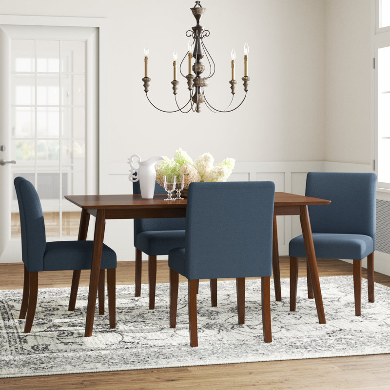 Ensemble repas pour 4 personnes Visser, Bleu ardoise