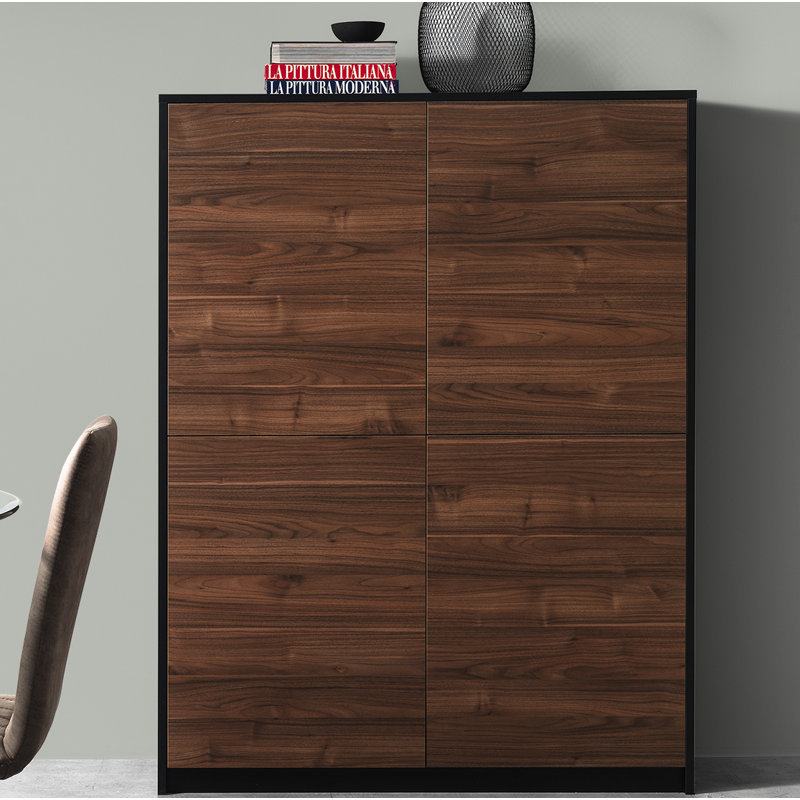 McConnico 115cm Sideboard, Black/Walnut