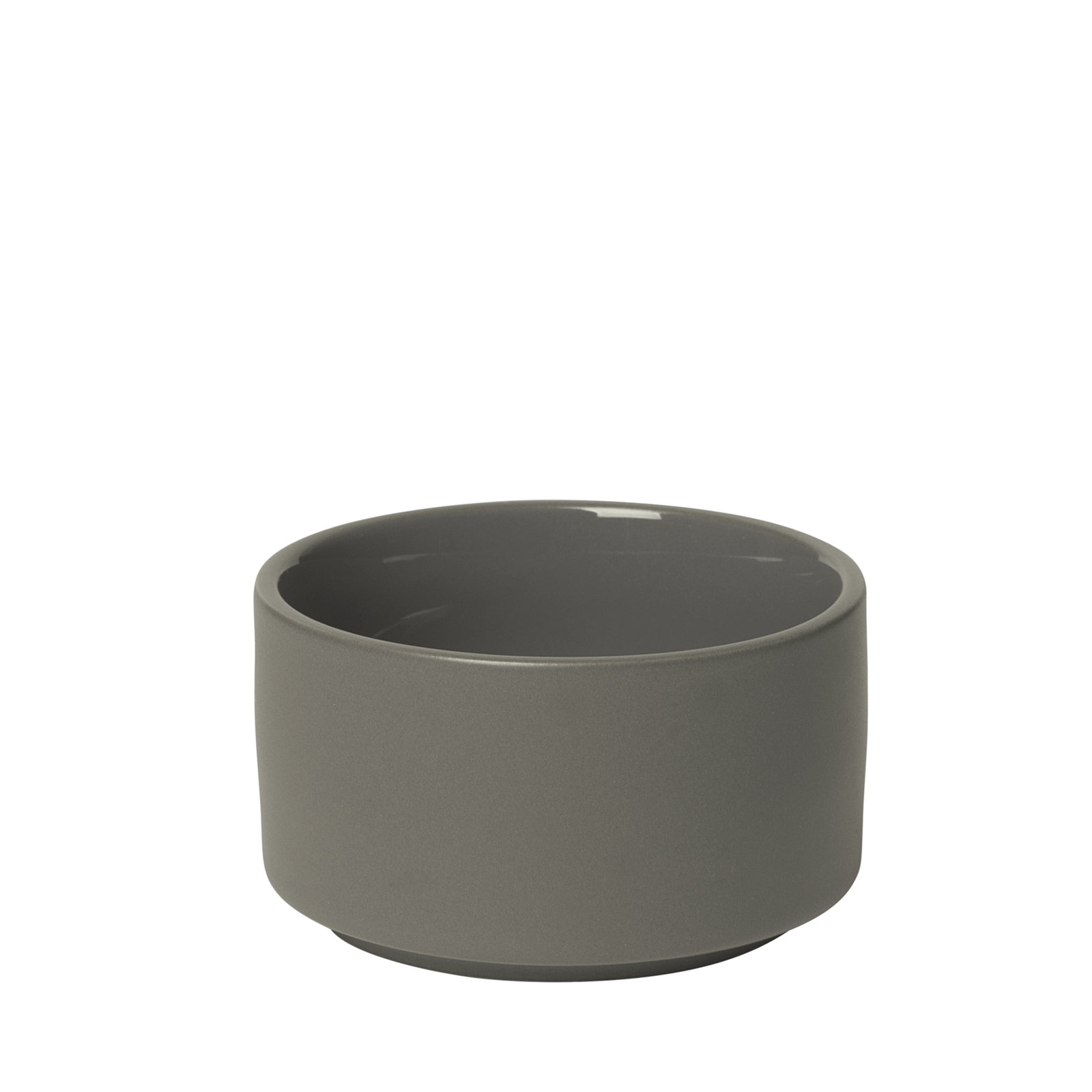 PILAR Stoneware 4.8 oz. Dessert Bowl, Pewter