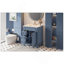Meuble-lavabo 24 po avec lavabo en céramique, petite armoire de salle de bain, armoire moderne avec 2 tiroirs et tablette réglable