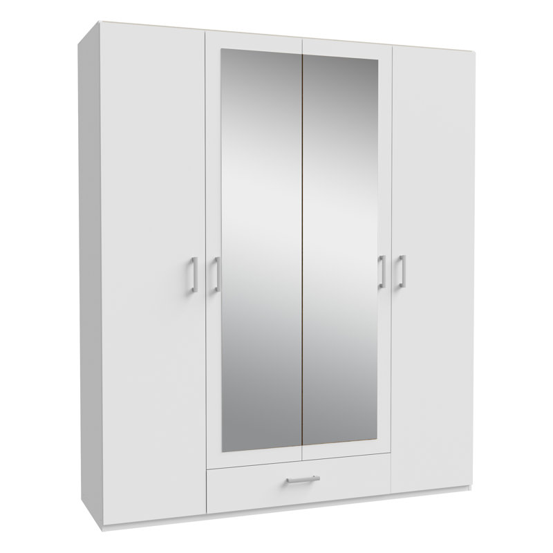 Sugata Manufactured Wood Wardrobe, White