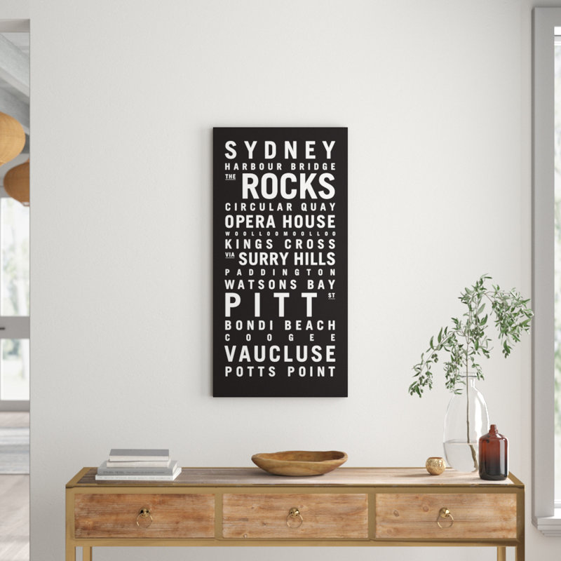 Tram Scrolls - Wrapped Canvas Print, 61cm H x 31cm W x 3.8cm D