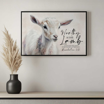 Worthy is the Lamb by Lux + Me Designs Art Print