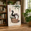 Cat in Bloom Japandi - Wrapped Canvas-1177976903-1177976911