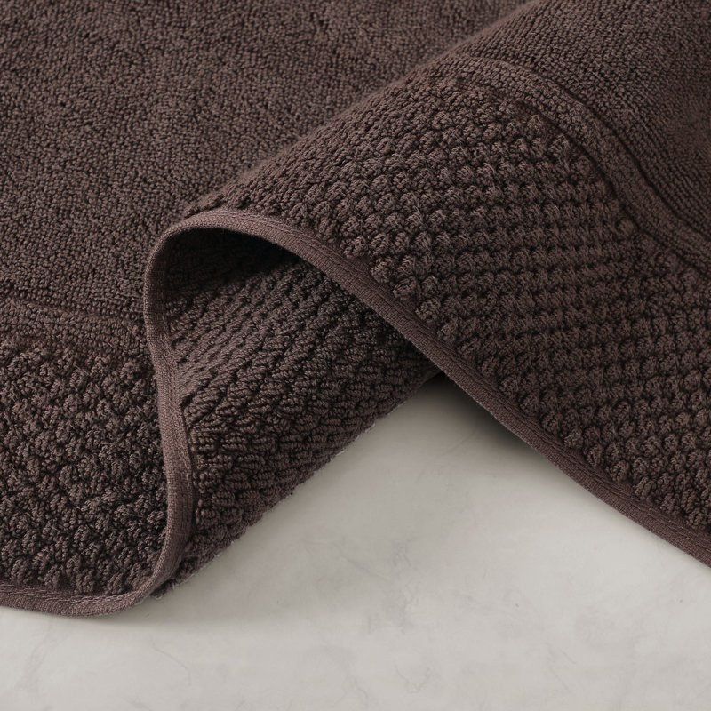 Egyptian Cotton Soft Border Bath Mat, Earth