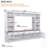 Farmhouse 4-Piece Entertainment Center With Bookshelf, Adjustable Shelves, Wine Rack, And Mid-Century Design-1054856221